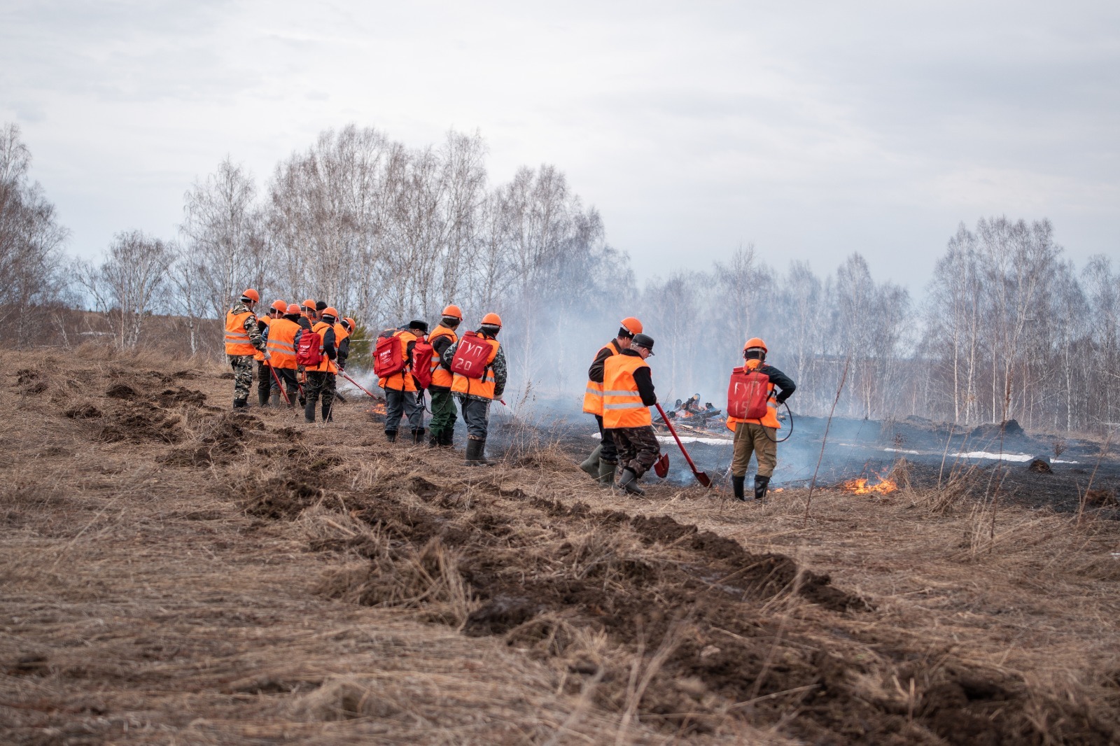 В Караидельском районе прошли зональные учения по тушению лесных пожаров